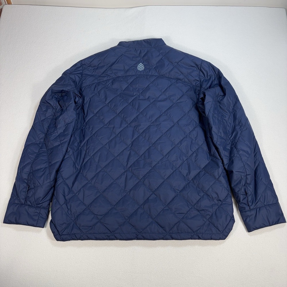 Stio Skycrest Insulated Snap Shirt Quilted Jacket Men's L Navy Thermore Ecodown - Picture 2 of 16
